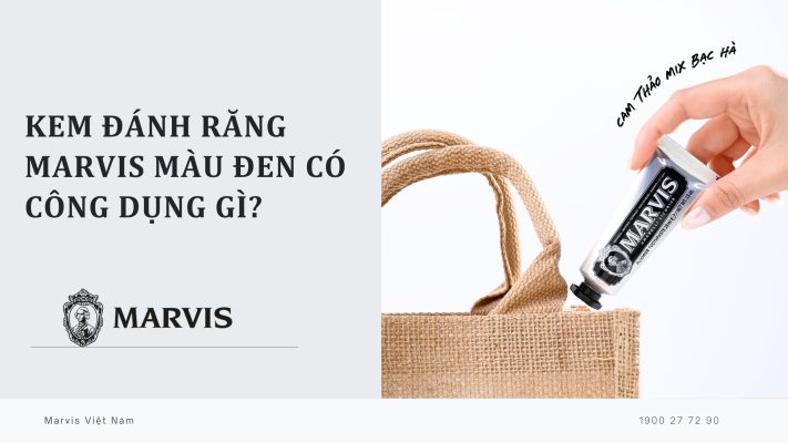 Kem đánh răng Marvis màu đen có tác dụng gì?