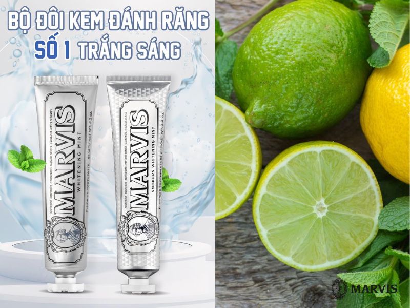 làm trắng răng bằng chanh và kem đánh răng
