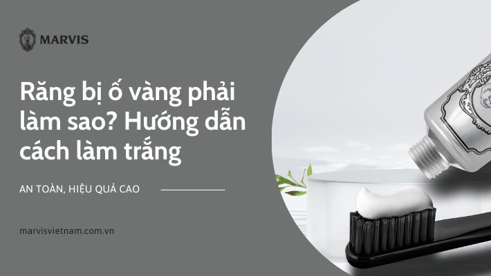 răng bị ố vàng phải làm sao